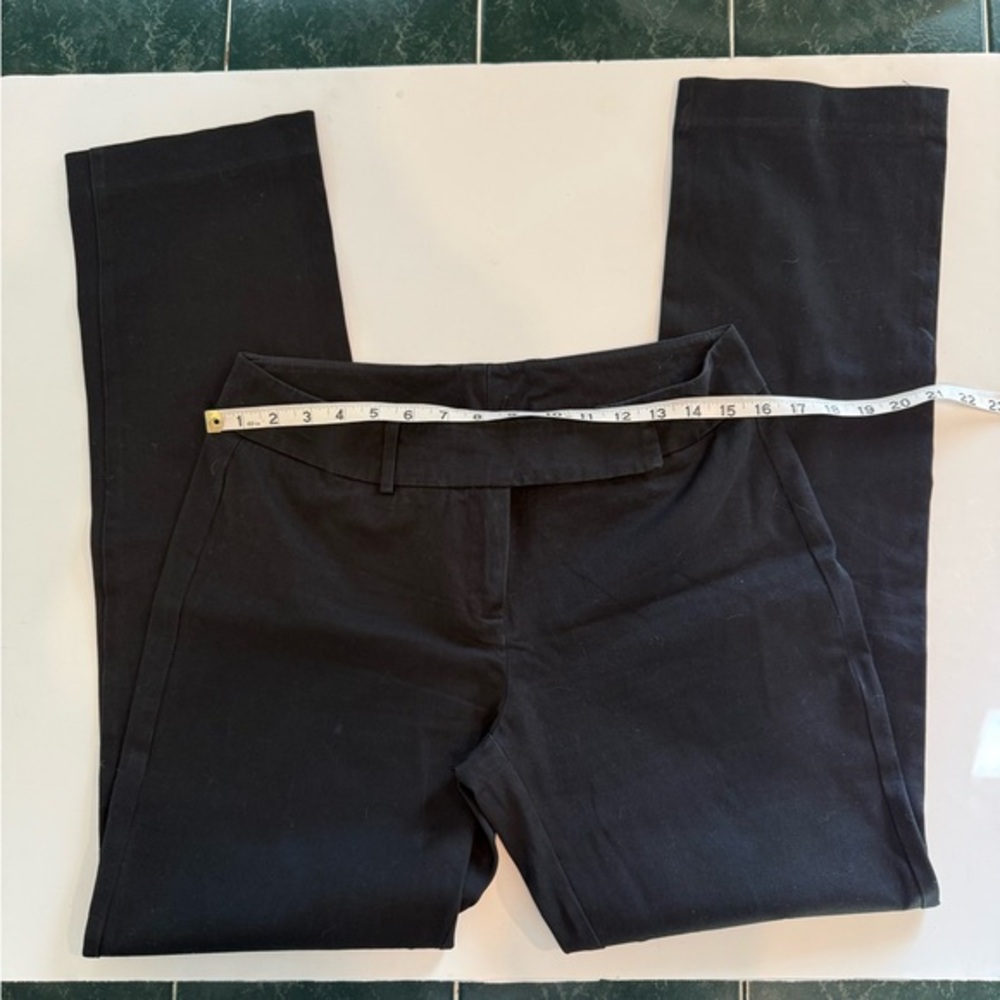 NEW YORK & COMPANY WOMENS BLACK COTTON PANTS SIZE 6
